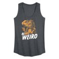 thumbnail image 1 of Instant Message - Be Weird Bearded Dragon - Women's Racerback Tank Top, 1 of 6