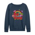 thumbnail image 1 of Instant Message - Be You - Women's Lightweight French Terry Long Sleeve Shirt, 1 of 6