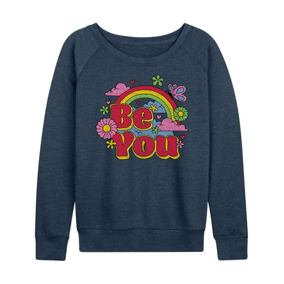 Instant Message - Be You - Women's Lightweight French Terry Long Sleeve Shirt