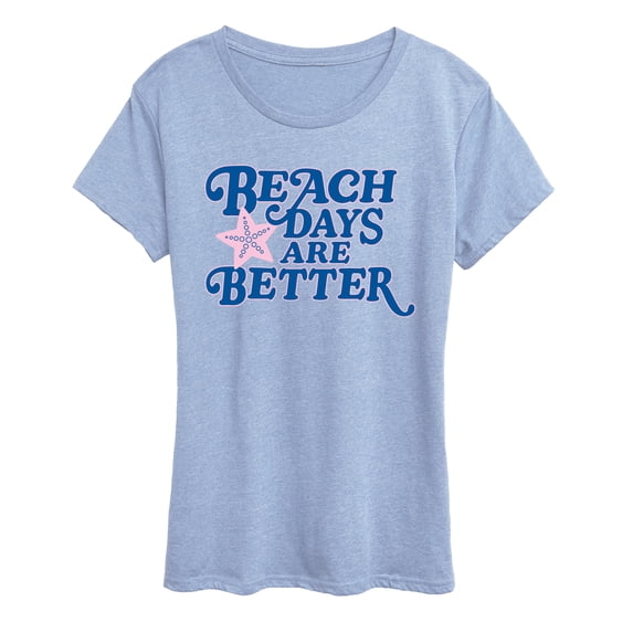Instant Message - Beach Days Are Better - Women's Short Sleeve Graphic T-Shirt