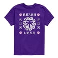 thumbnail image 1 of Instant Message - Beach Love Sun Fun - Youth Boys Short Sleeve Graphic T-Shirt, 1 of 4