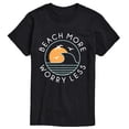 thumbnail image 1 of Instant Message - Beach More Worry Less Short Sleeve Graphic T-Shirt, 1 of 5