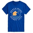 thumbnail image 1 of Instant Message - Beach More Worry Less Short Sleeve Graphic T-Shirt, 1 of 5
