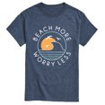 thumbnail image 1 of Instant Message - Beach More Worry Less Short Sleeve Graphic T-Shirt, 1 of 5