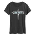 thumbnail image 1 of Instant Message - Beach Sign Short Sleeve Graphic T-Shirt, 1 of 5