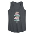 thumbnail image 1 of Instant Message - Beach Signs Graphic Racerback Tank, 1 of 5