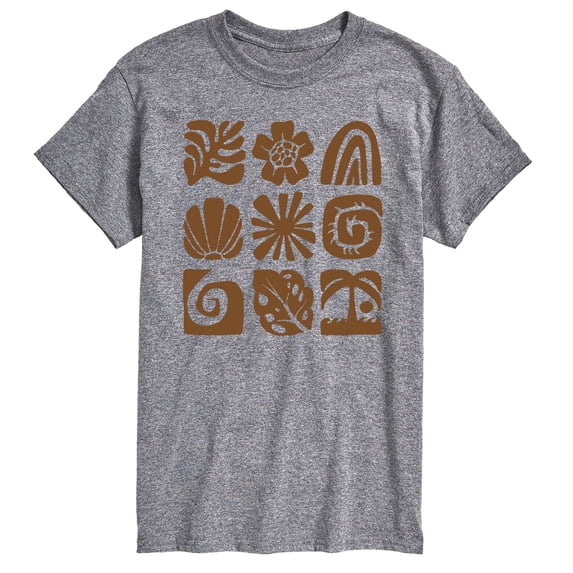 Instant Message - Beach Squares Short Sleeve Graphic T-Shirt