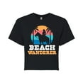 thumbnail image 1 of Instant Message - Beach Wanderer Cowgirl - Juniors Cropped Graphic T-Shirt, 1 of 5