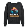 thumbnail image 1 of Instant Message - Beach Wanderer Cowgirl - Women's Lightweight French Terry Long Sleeve Shirt, 1 of 6