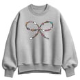 thumbnail image 1 of Instant Message - Bead Bow Oversized Fleece Crew Sweatshirt, 1 of 4