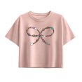 thumbnail image 1 of Instant Message - Bead Bow - Youth Girls Boxy T-Shirt, 1 of 5