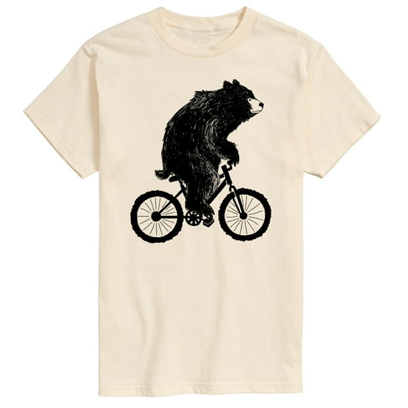 Instant Message - Bear On Bike - Men's Short Sleeve Graphic T-Shirt