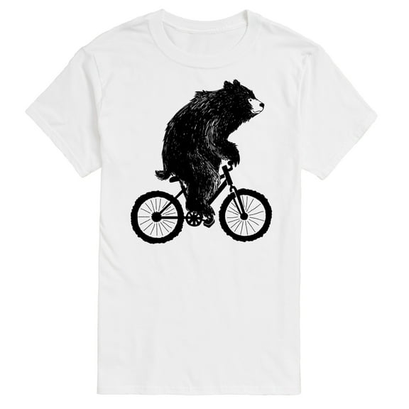 Instant Message - Bear On Bike - Men's Short Sleeve Graphic T-Shirt