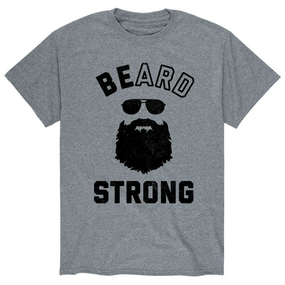 Instant Message - Beard Strong - Men's Short Sleeve Graphic T-Shirt