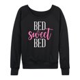 thumbnail image 1 of Instant Message - Bed Sweet Bed - Women's Lightweight French Terry Long Sleeve Shirt, 1 of 6