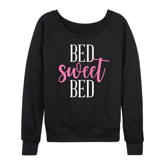 Instant Message - Bed Sweet Bed - Women's Lightweight French Terry Long Sleeve Shirt