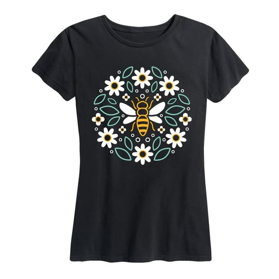 Instant Message - Bee Circle - Women's Short Sleeve Graphic T-shirt