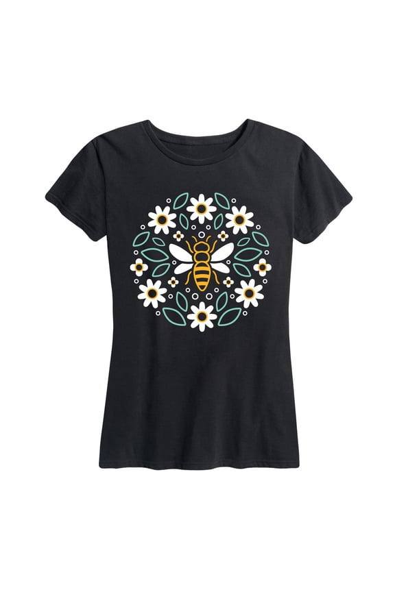 - Bee Circle - Women's Short Sleeve Graphic T-shirt