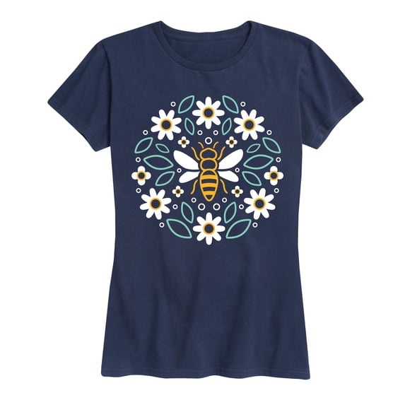 Instant Message - Bee Circle - Women's Short Sleeve Graphic T-shirt