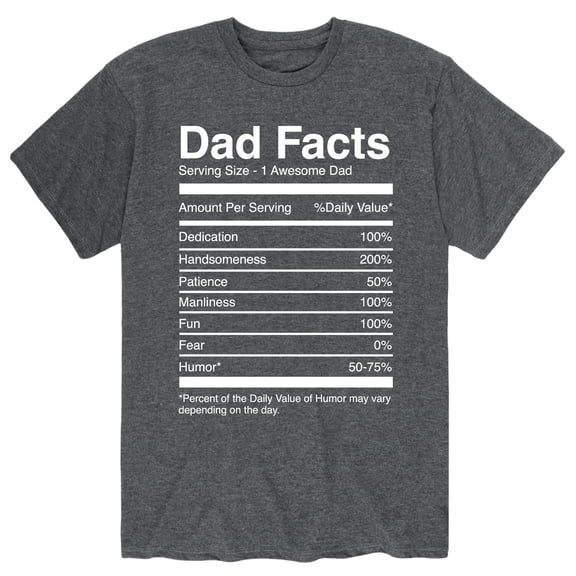 Instant Message - Dad Facts Short Sleeve Graphic T-Shirt