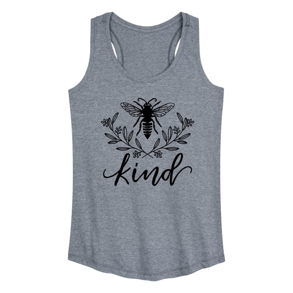 Instant Message - Bee Kind Floral Graphic Racerback Tank
