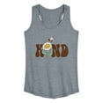 thumbnail image 1 of Instant Message - Bee Kind Flower - Women's Racerback Tank Top, 1 of 6
