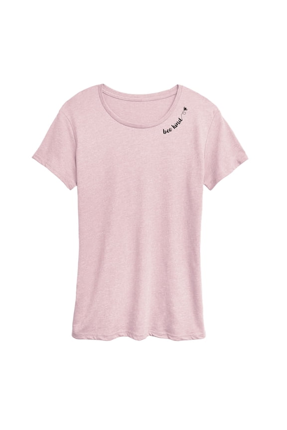 - Bee Kind Neck - Women's Short Sleeve Graphic T-Shirt