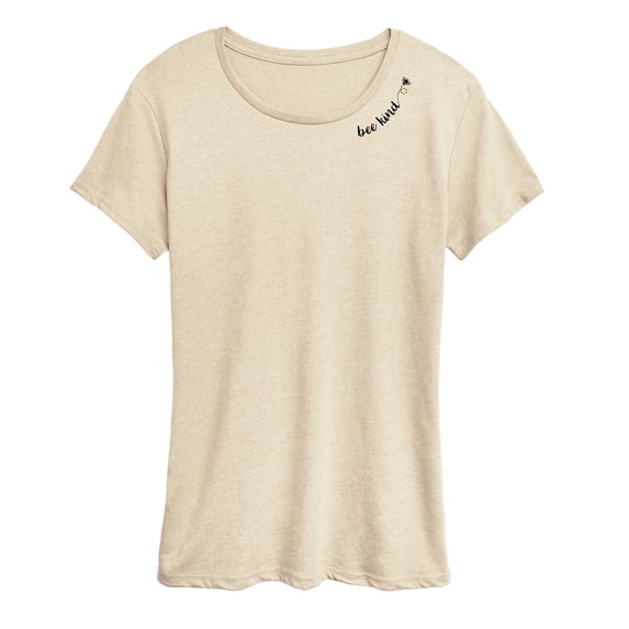 Instant Message - Bee Kind Neck Short Sleeve Graphic T-Shirt