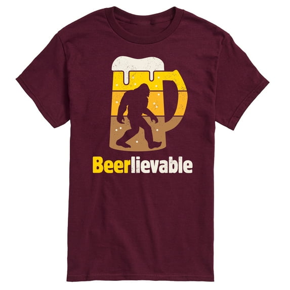 Instant Message - Beer-lievable - Sasquatch - Men's Short Sleeve Graphic T-Shirt