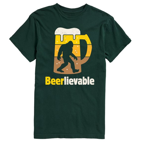 Instant Message - Beer-lievable - Sasquatch - Men's Short Sleeve Graphic T-Shirt