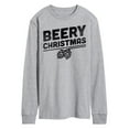thumbnail image 1 of Instant Message - Beery Christmas - Men's Long Sleeve T-Shirt, 1 of 5
