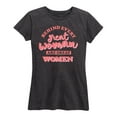 thumbnail image 1 of Instant Message - Behind Every Great Woman - Women's Short Sleeve Graphic T-Shirt, 1 of 5