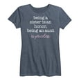 thumbnail image 1 of Instant Message - Being An Aunt Priceless - Women's Short Sleeve Graphic T-Shirt, 1 of 5