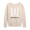 thumbnail image 1 of Instant Message - Best Auntie Ever - Women's Lightweight French Terry Long Sleeve Shirt, 1 of 6