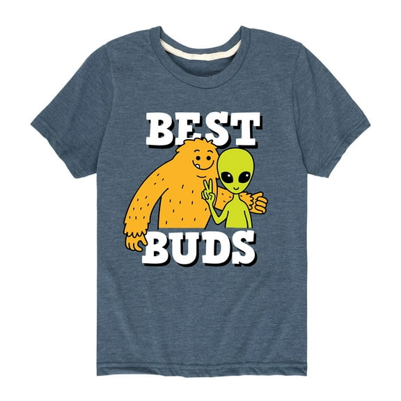 Instant Message - Best Buds Alien Big Foot - Toddler Short Sleeve Tee