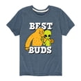 thumbnail image 1 of Instant Message - Best Buds Alien Big Foot - Youth Short Sleeve Tee, 1 of 5