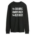 thumbnail image 1 of Instant Message - Best Christmas Gifts Fun Uncle - Men's Long Sleeve T-Shirt, 1 of 6