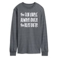 thumbnail image 1 of Instant Message - Best Christmas Gifts Fun Uncle - Men's Long Sleeve T-Shirt, 1 of 6