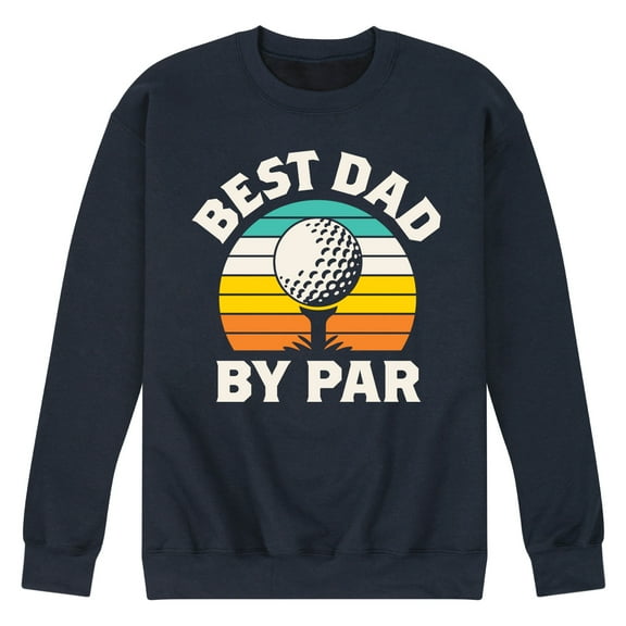 Instant Message - Best Dad By Par - Men's Crew Neck Fleece Pullover