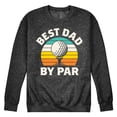 thumbnail image 1 of Instant Message - Best Dad By Par  - Men's Crew Neck Fleece Pullover, 1 of 6
