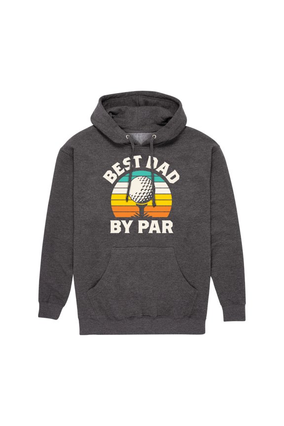 - Best Dad By Par - Men's Pullover Hooded Fleece Sweatshirt