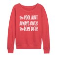 thumbnail image 1 of Instant Message - Best Gifts Cool Aunt - Women's Lightweight French Terry Pullover, 1 of 6