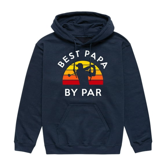 Instant Message - Best Papa By Par - Men's Pullover Hooded Fleece Sweatshirt