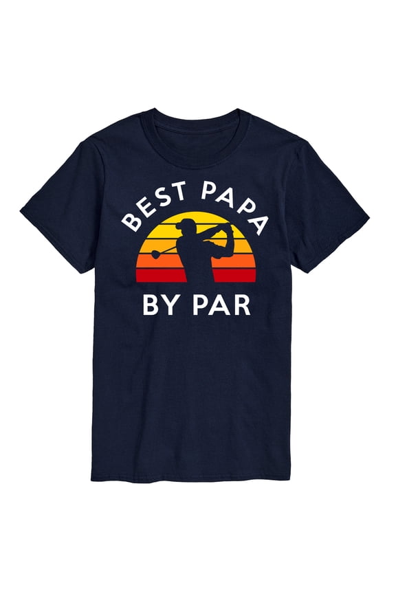 - Best Papa By Par Short Sleeve Graphic T-Shirt