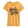 thumbnail image 1 of Instant Message - Besties For Life - Women's Short Sleeve Graphic T-Shirt, 1 of 7
