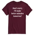 thumbnail image 1 of Instant Message - Better Mistakes Tomorrow - Men's Short Sleeve T-Shirt, 1 of 5