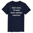 thumbnail image 1 of Instant Message - Better Mistakes Tomorrow - Men's Short Sleeve T-Shirt, 1 of 5