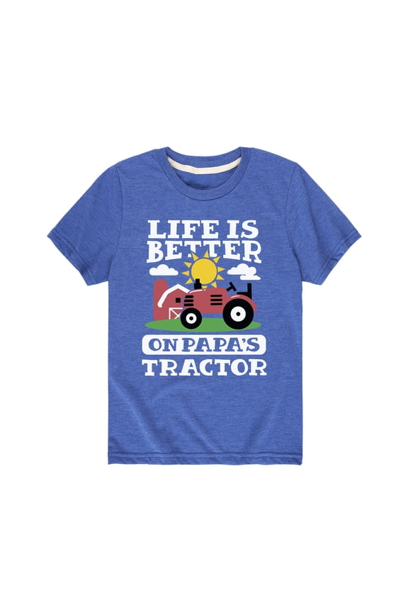 - Better On Papas Tractor - Youth Short Sleeve Tee