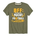 thumbnail image 1 of Instant Message - Bff Bucks Football Fishing - Youth Short Sleeve Tee, 1 of 5