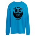 thumbnail image 1 of Instant Message - Big Beard Big Heart - Men's Long Sleeve T-Shirt, 1 of 1